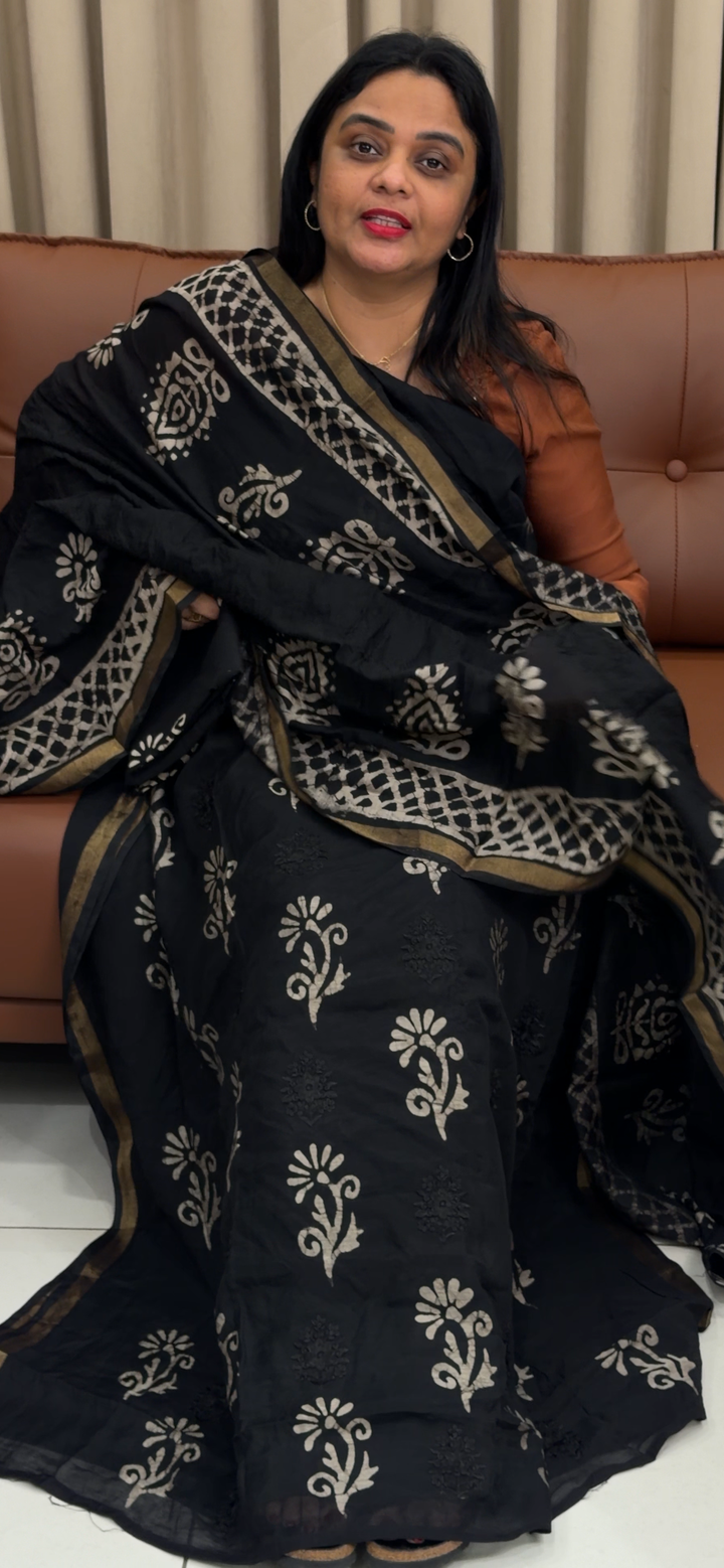 BATIK PRINTED UNSTITCHED SALWAR SUITS - NUWA - 1722