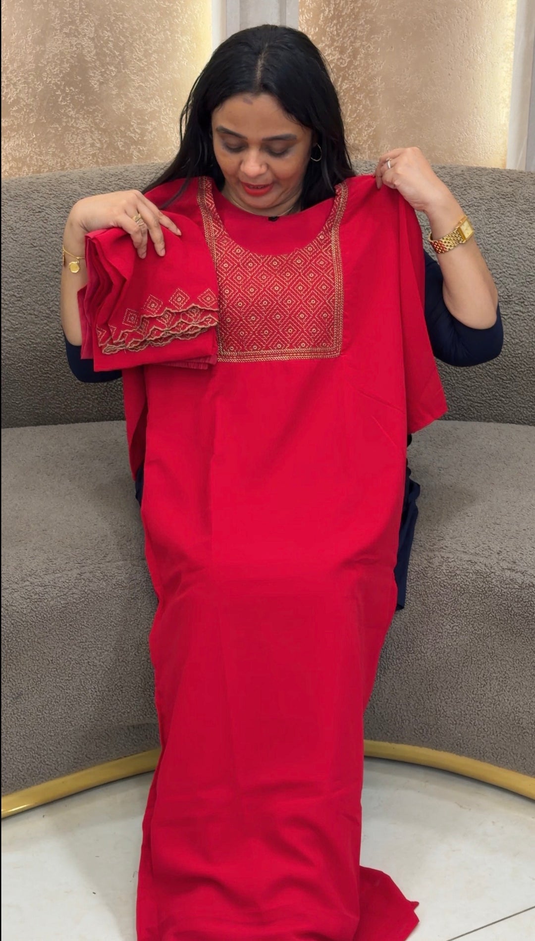 FAUX GEORGETTE TOP BOTTOM AND DUPATTA - NUWA-2420