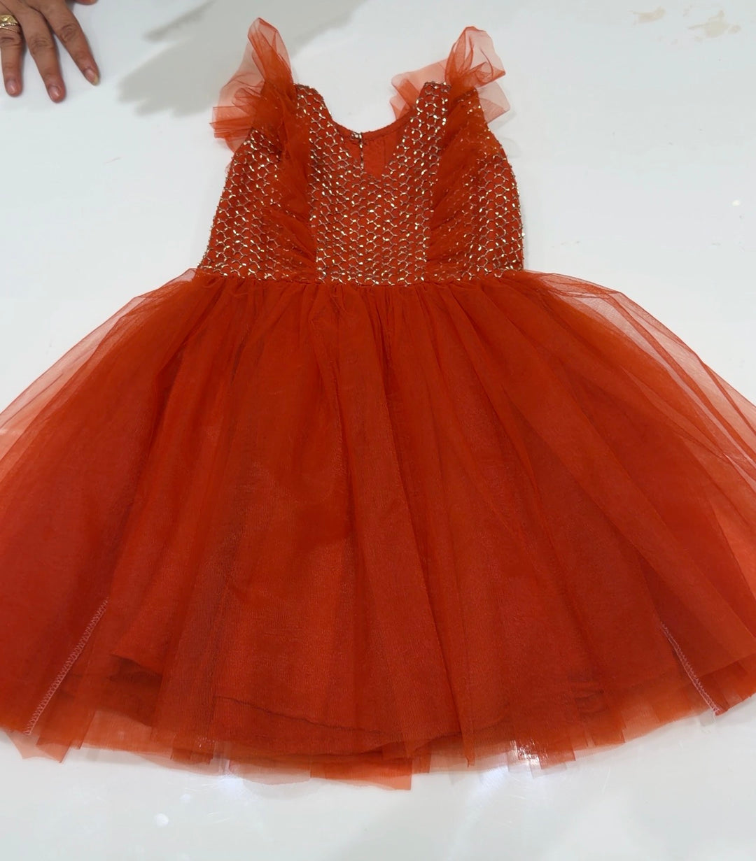 IN-HOUSE HANDWORKED KIDS FROCKS - NUWA - 1582