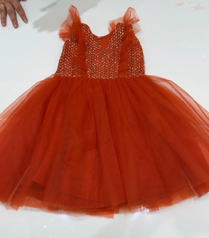 IN-HOUSE HANDWORKED KIDS FROCKS - NUWA - 1582