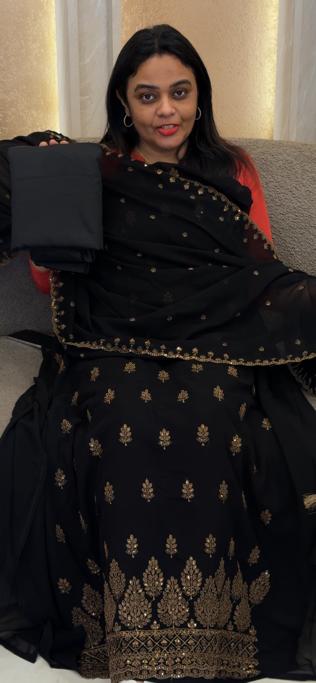 FAUX GEORGETTE UNSTITCHED SALWAR SUITS - NUWA - 1351