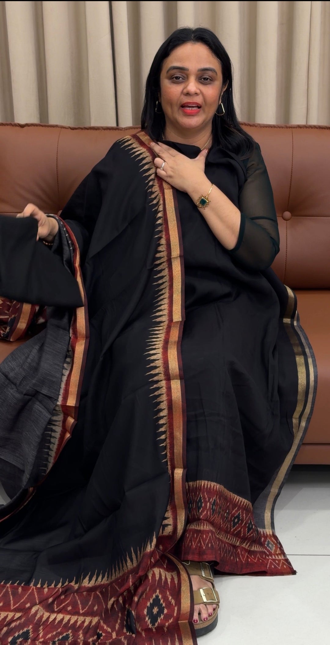 IKATH SILK UNSTITCHED SALWAR SUITS - NUWA-1441