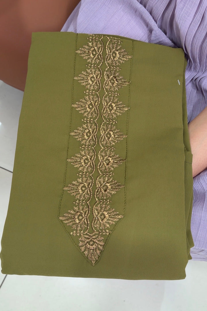 FAUX GEORGETTE UNSTITCHED SALWAR SUITS - NUWA-1962
