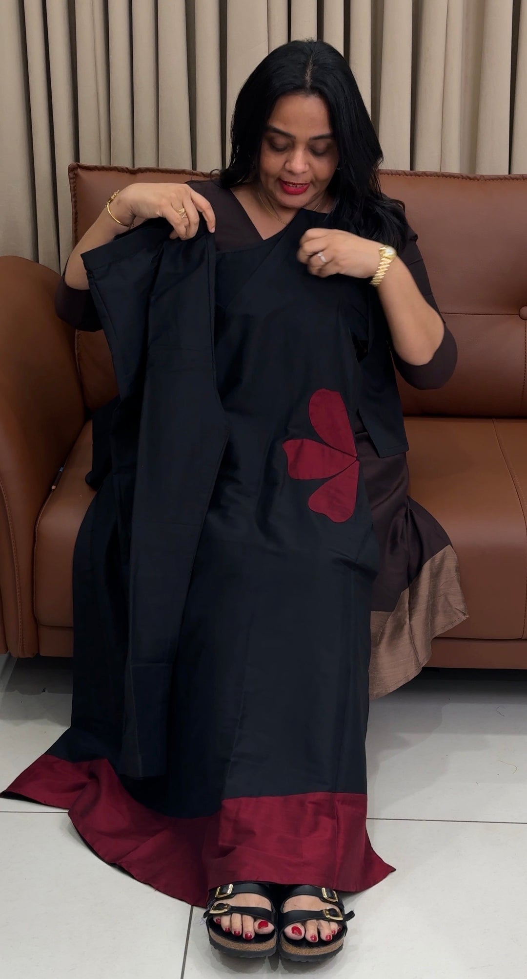 IN-HOUSE SLUB SILK SLITTED CO-ORDS SETS - NUWA-1776