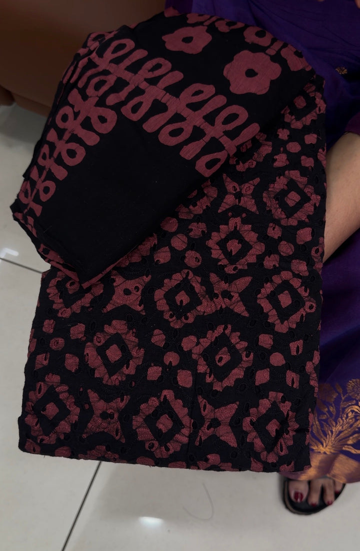 BATIK PRINTED UNDTITCHED SALWAR SUITS - NUWA-1605