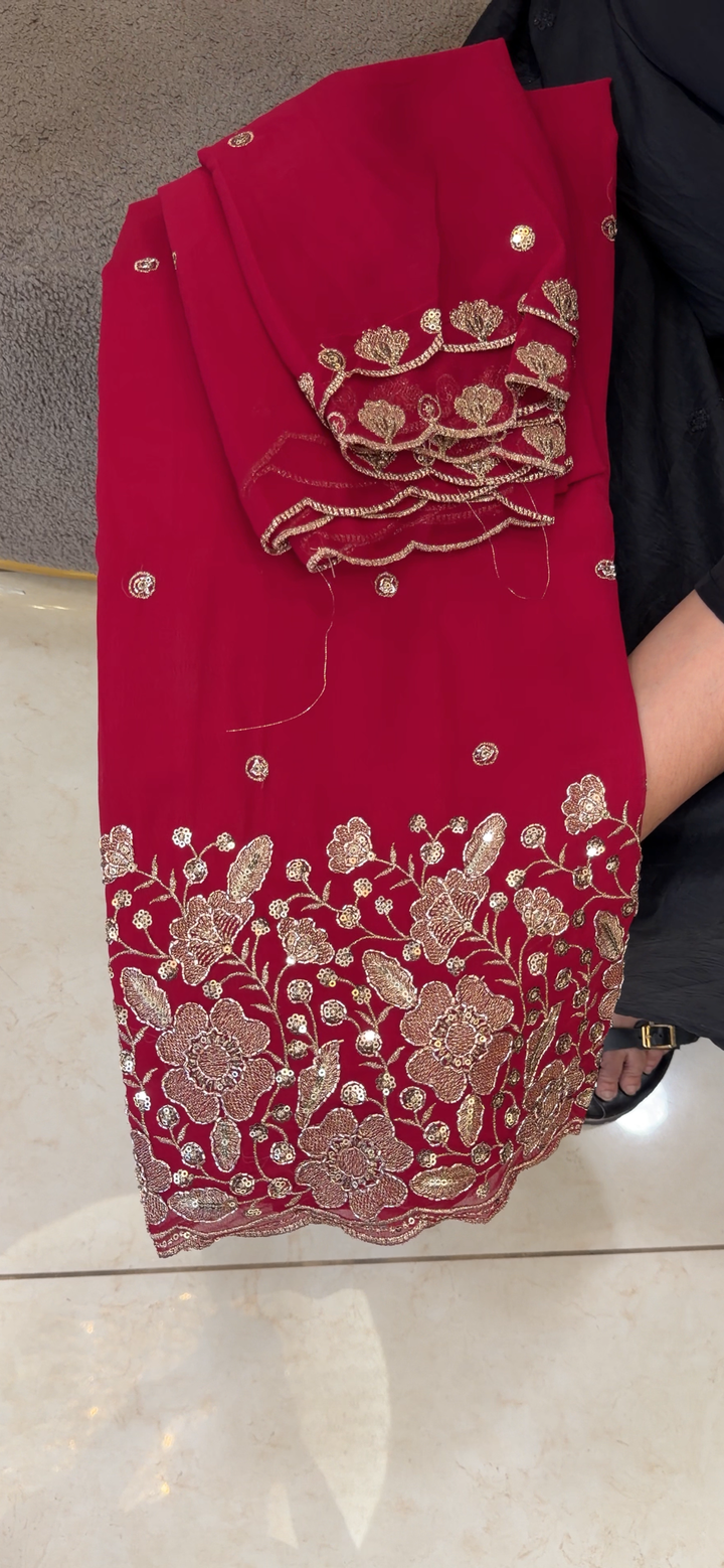 HAND WORKED UNSTITCHED SALWAR SUITS - NUWA - 2133