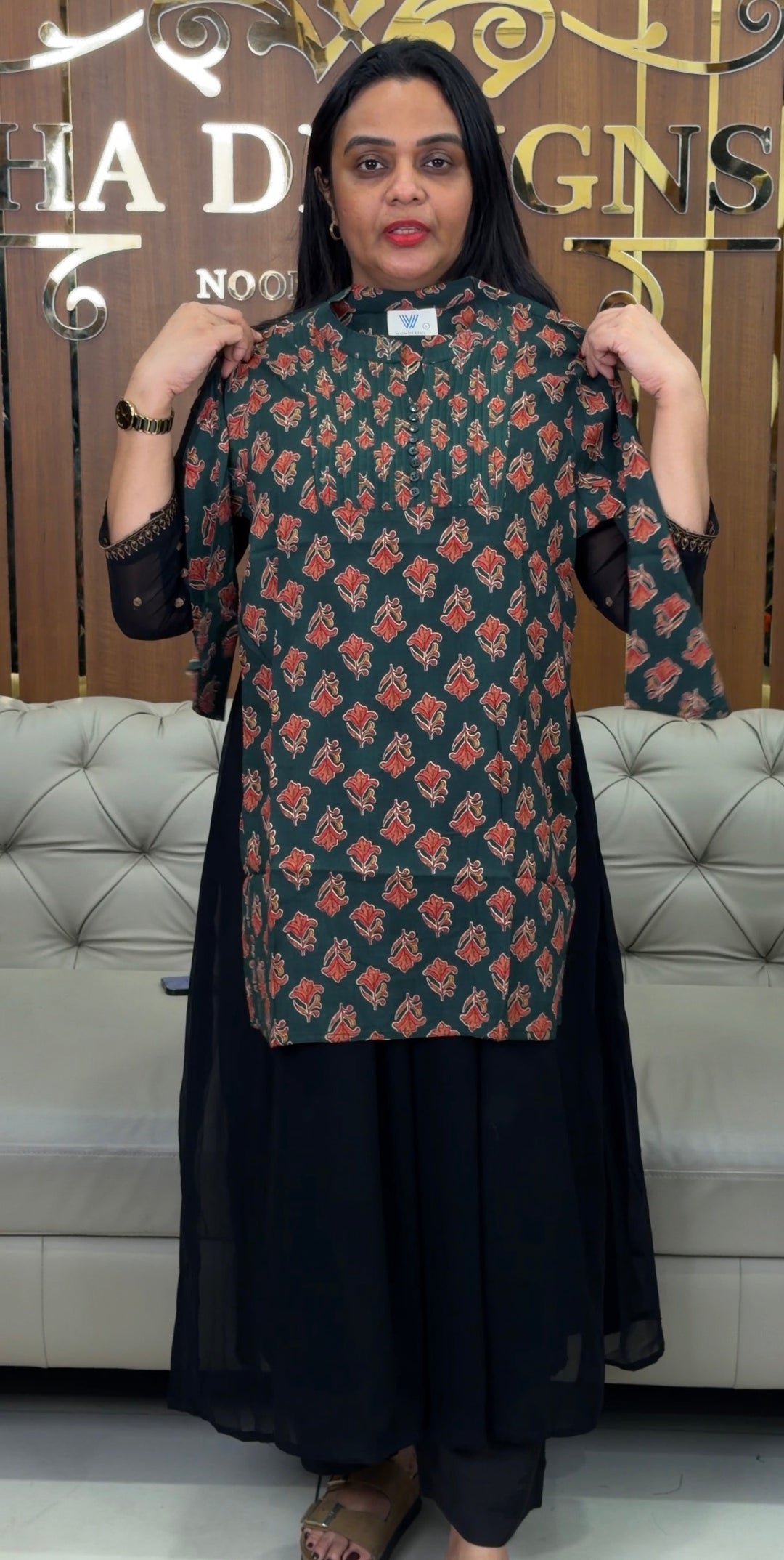 PRINTED COTTON TOPS - NUWA-1066