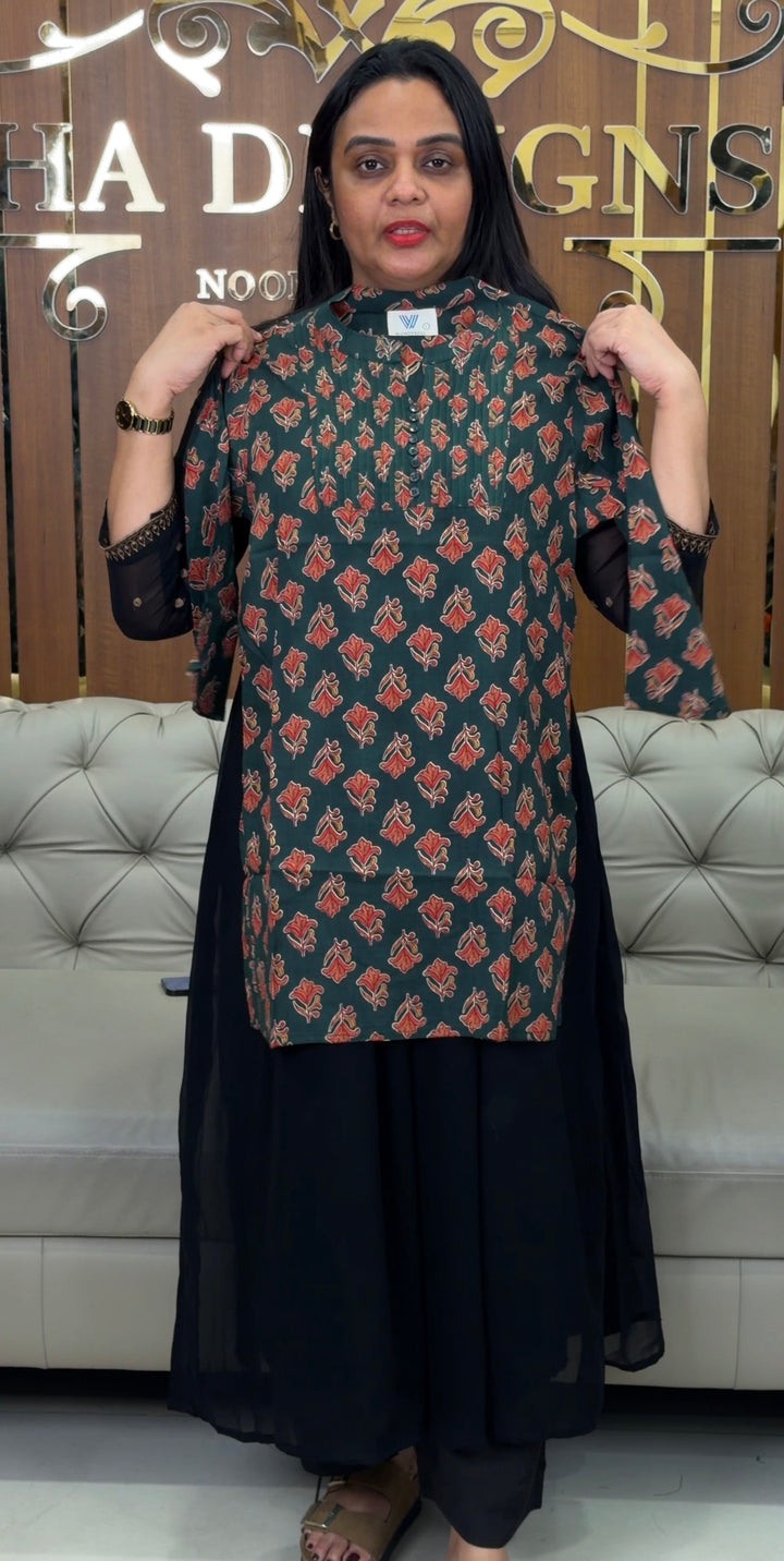 PRINTED COTTON TOPS - NUWA-1066