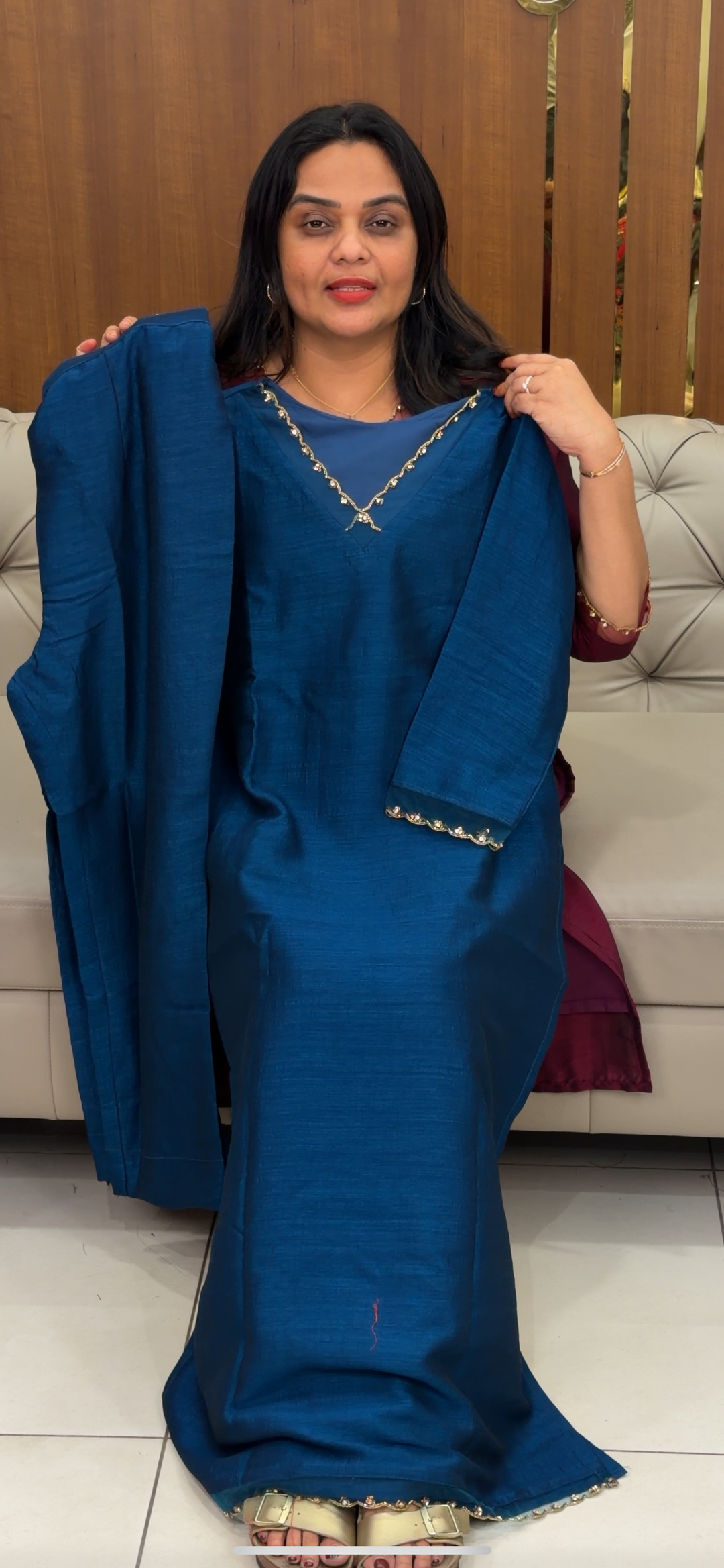 SEMI RAW SILK TOP AND BOTTOM - NUWA -  395