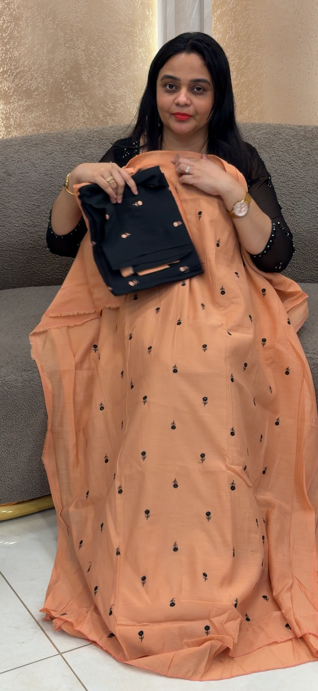 MUL CHANDERI UNSTITCHED SULWAR SUITS - NUWA - 2294