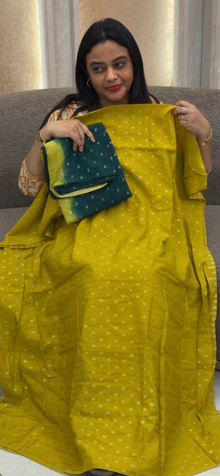 MUL CHANDERI UNSTITCHED SALWAR SUITS - NUWA-1160