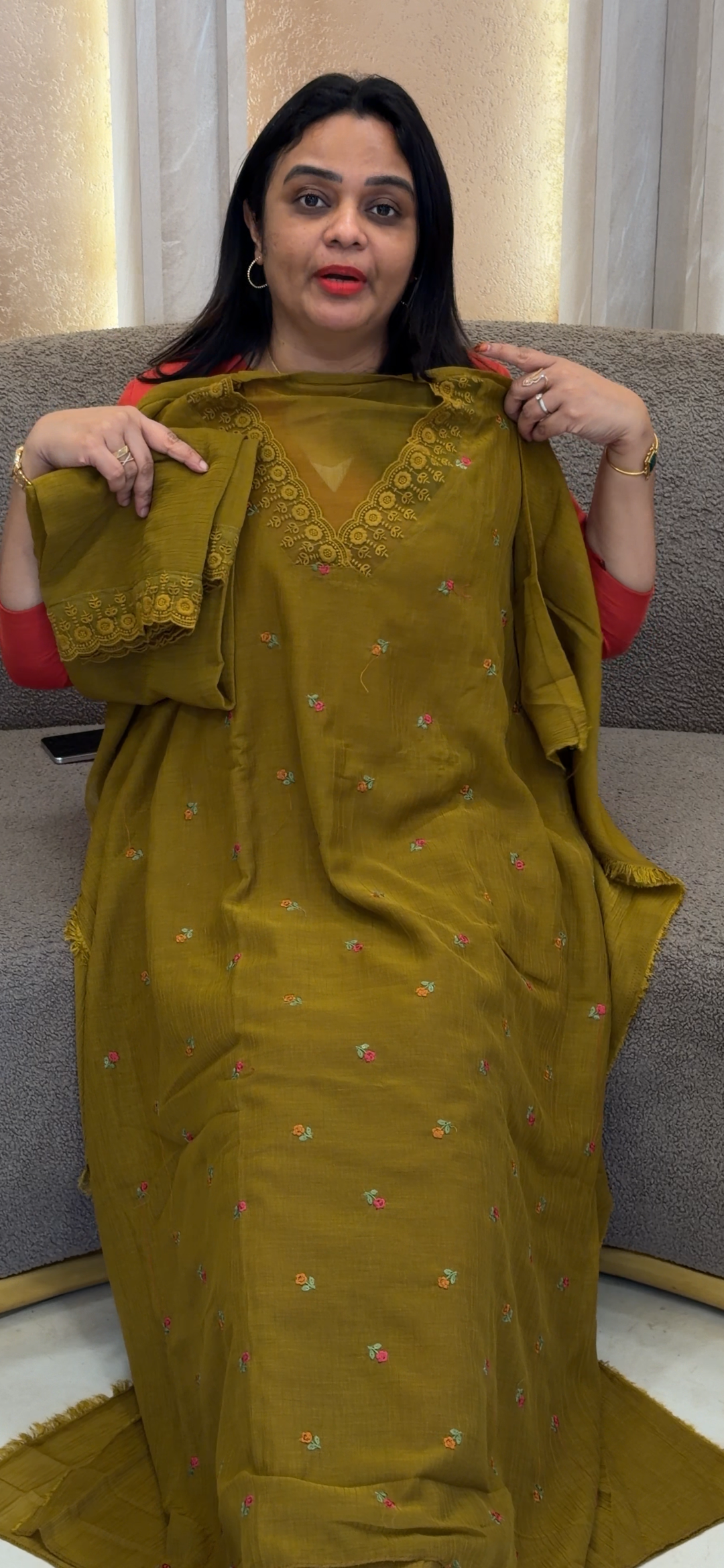 MUL CRUSH UNSTITCHED SALWAR SUITS - NUWA - 1350