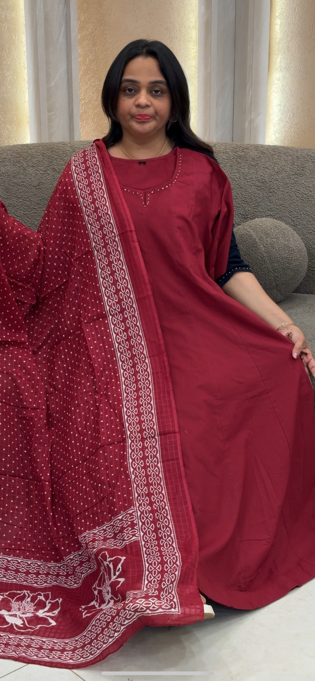 ANARKALI TOP BOTTOM AND DUPATTA - NUWA-288