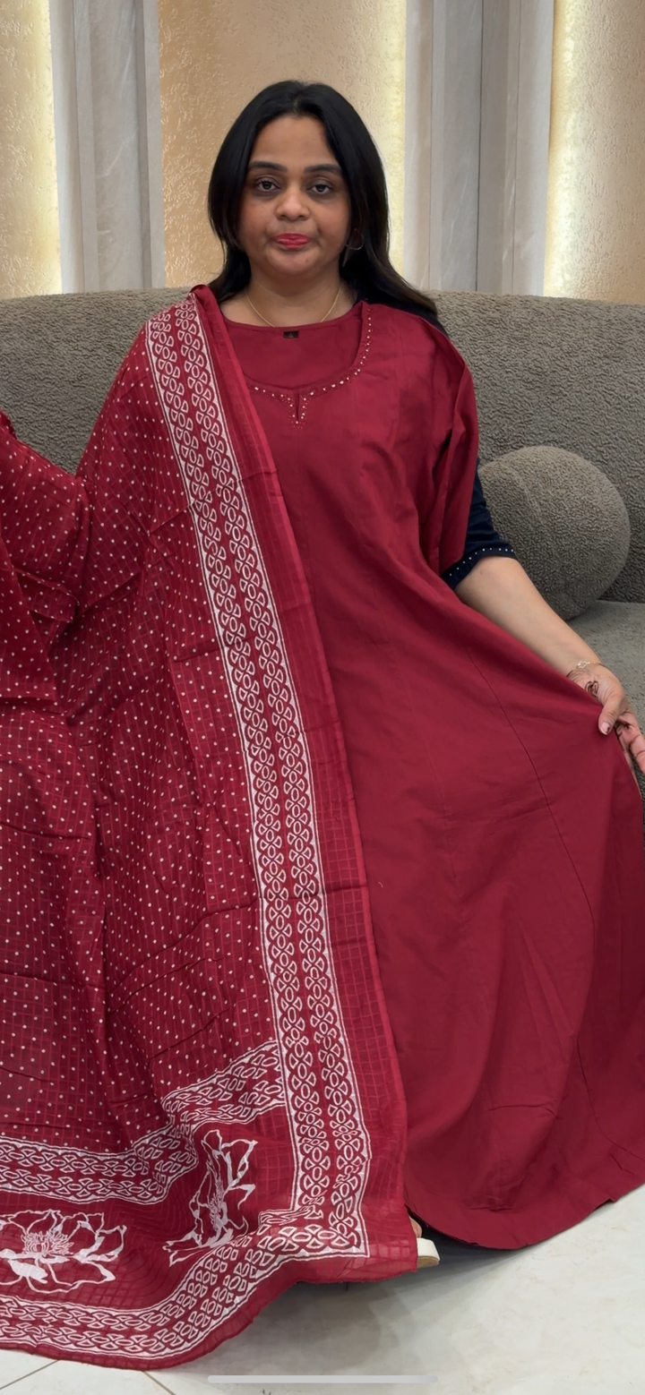 ANARKALI TOP BOTTOM AND DUPATTA - NUWA-288