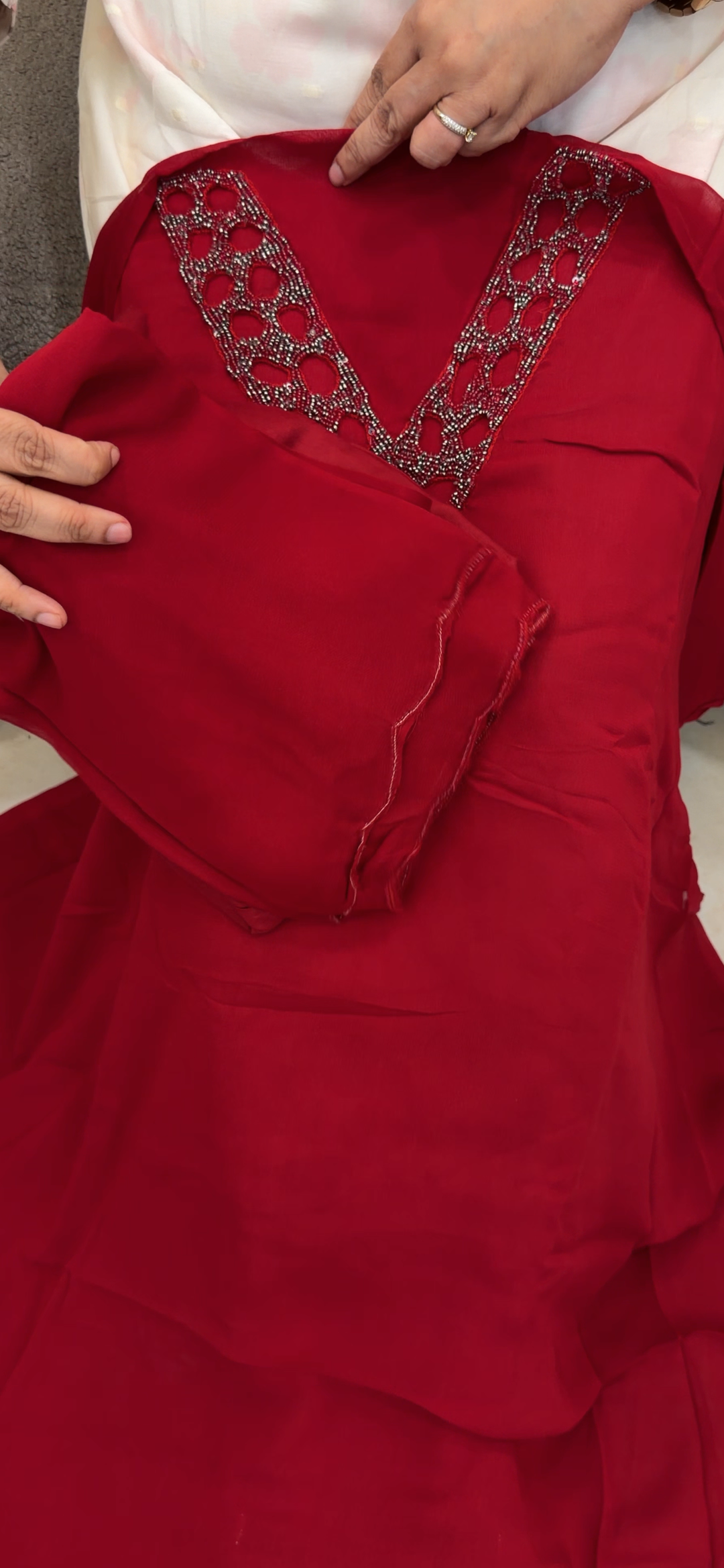 VISCOSE GEORGETTE UNSTITCHED SALWAR SUITS - NUWA - 2325