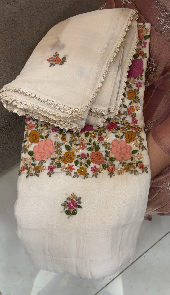 MALAI CHANDERI UNSTITCHED SALWAR SUITS - NUWA-1644
