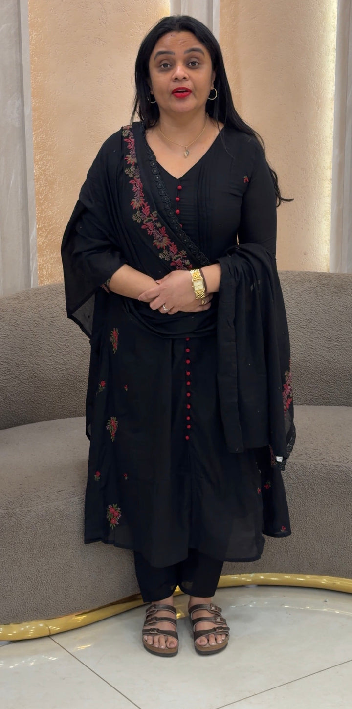 COTTON TOP,BOTTOM AND DUPATTA - IHA 2449