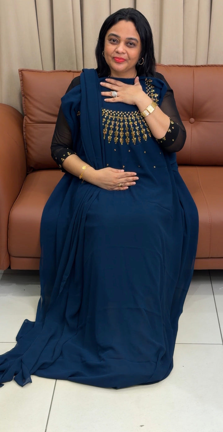 IN-HOUSE HANDWORKED UNSTITCHED SALWAR SUITS - NUWWA-2364