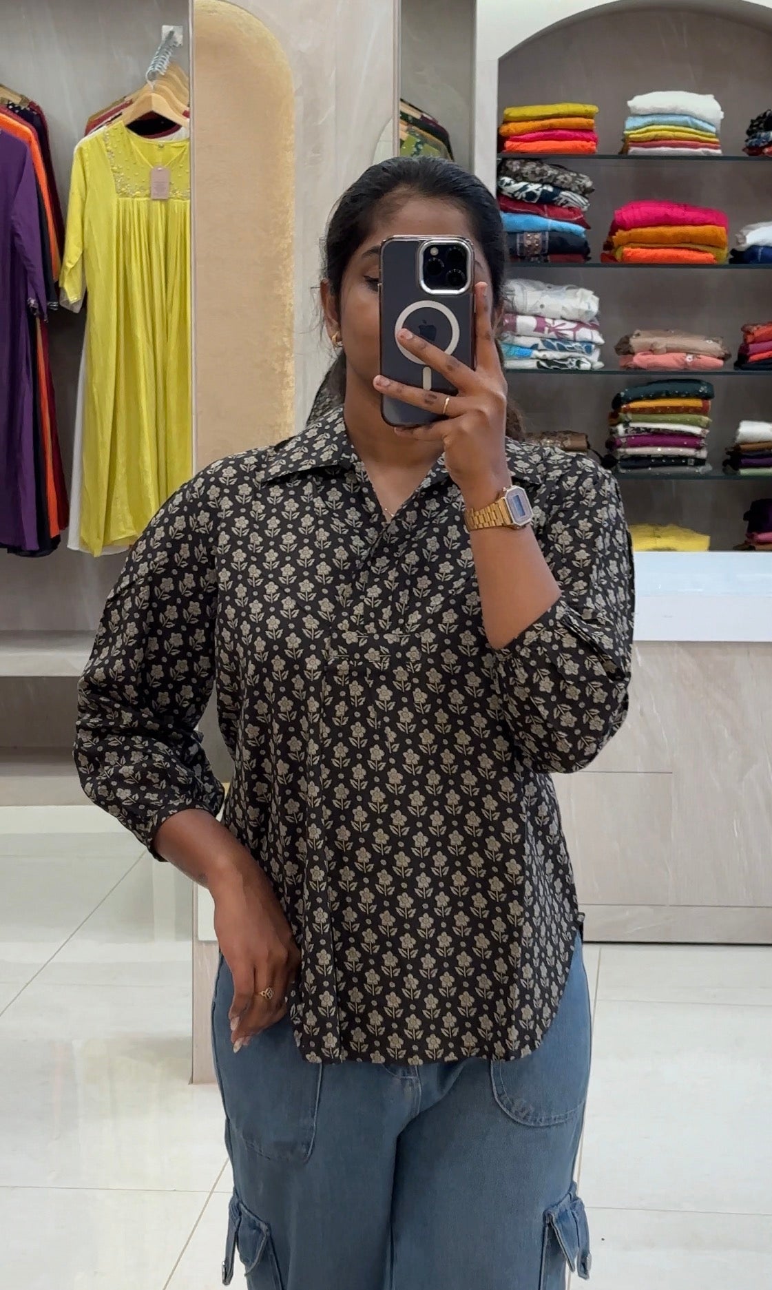 COTTON PRINTED SHORT KURTIS - NUWA-017