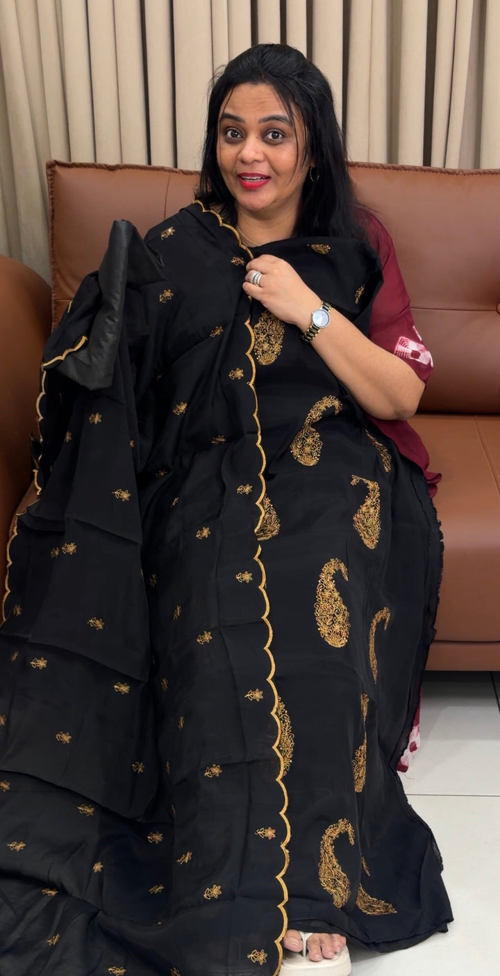 MUL CHANDERI UNSTITCHED SALWAR SUITS - NUWA-1948