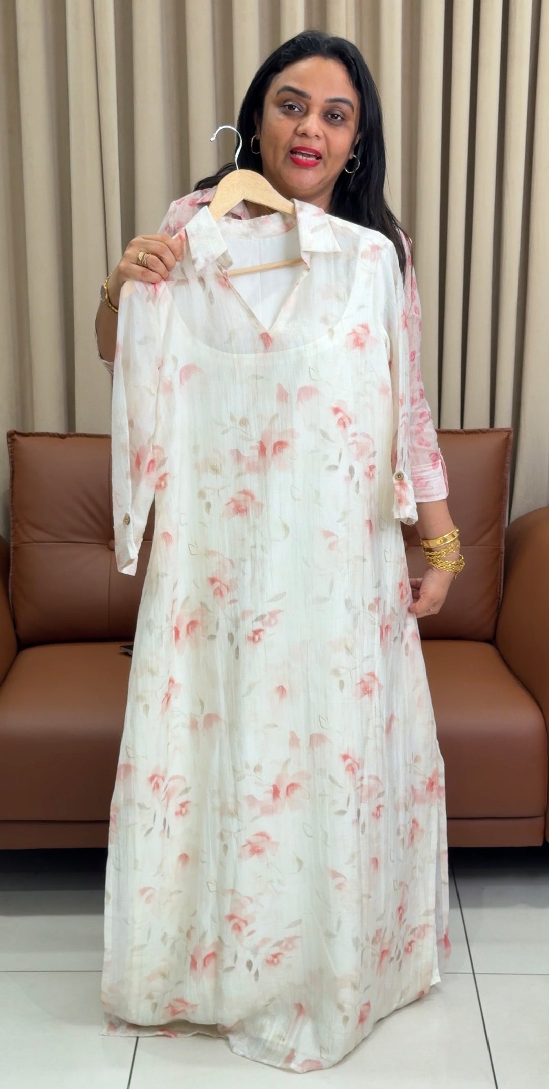 IN-HOUSE PRINTED ALINE TOPS - NUWA-1513