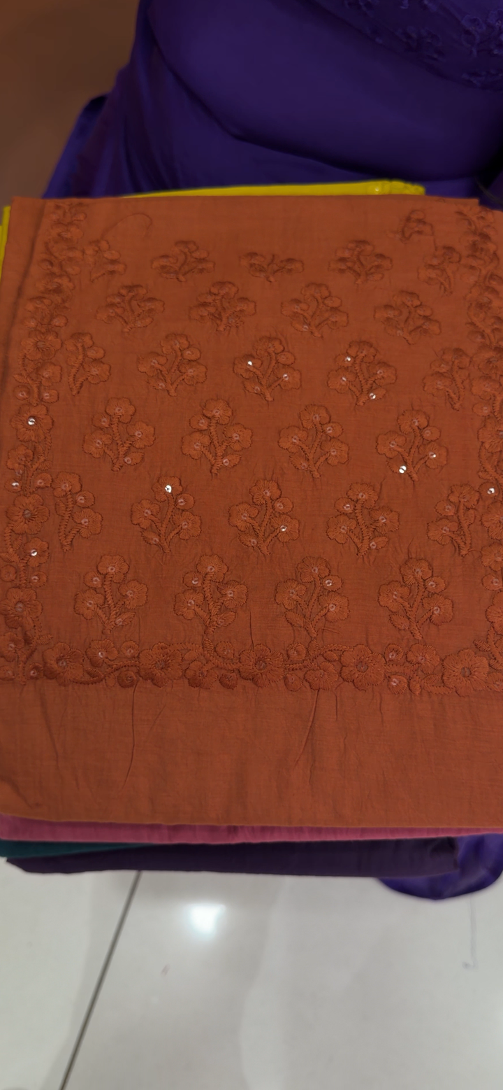 MALAI CHANDERI UNSTITCHED SALWAR SUITS - NUWA - 1554