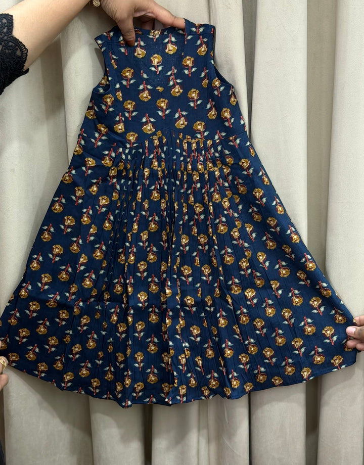 IN- HOUSE PRINTED COTTON KIDS FROCKS - NUWA-1344