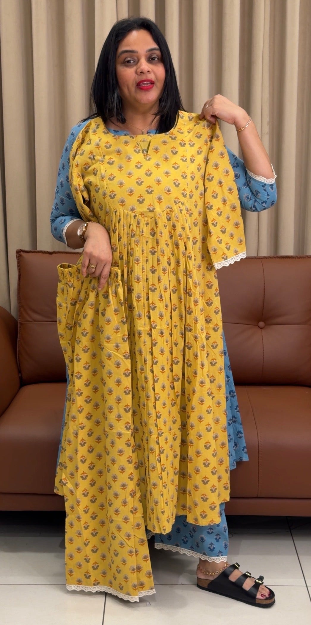 IN- HOUSE PRINTED COTTON CO-ORDS SETS - NUWA-1606