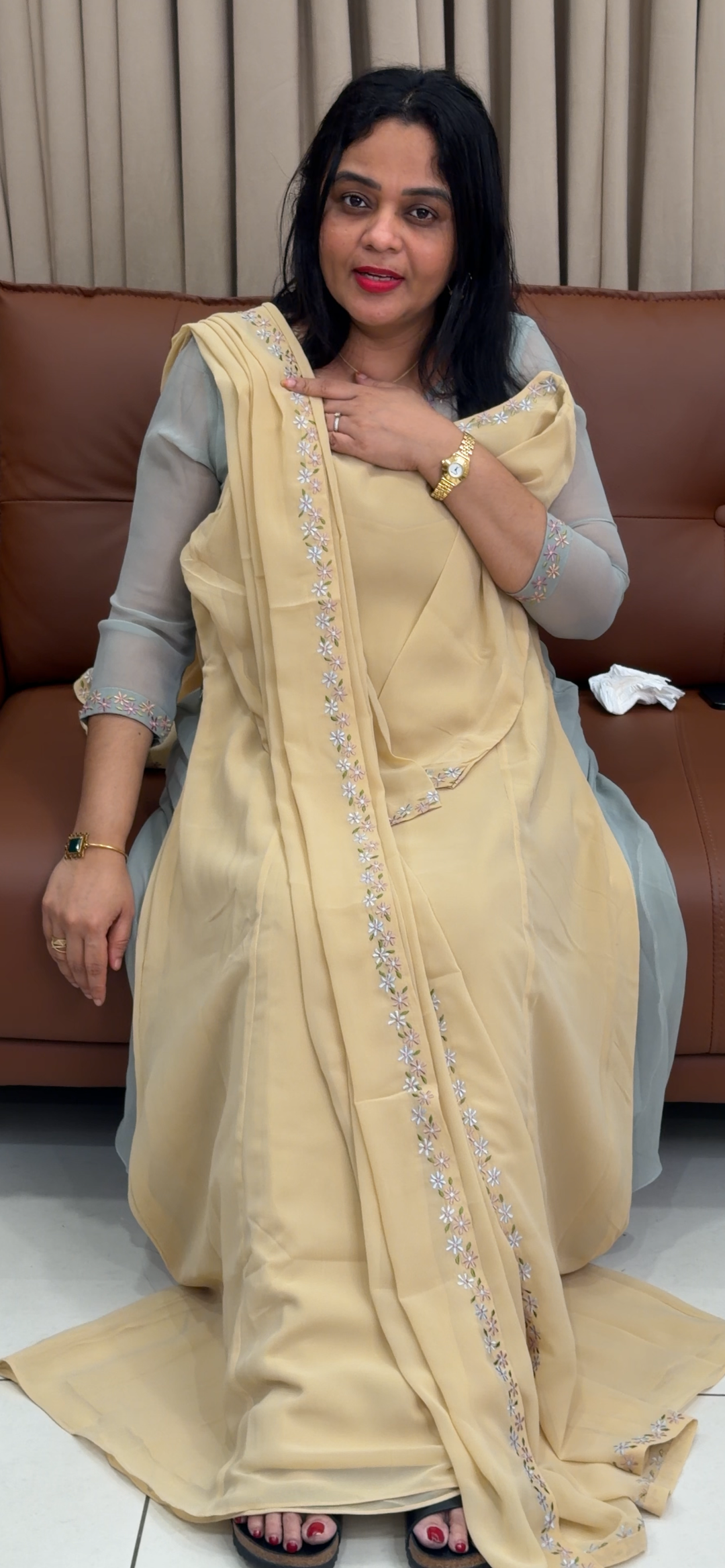 IN-HOUSE ALIEN TOP AND DUPATTA  - NUWA - 1821