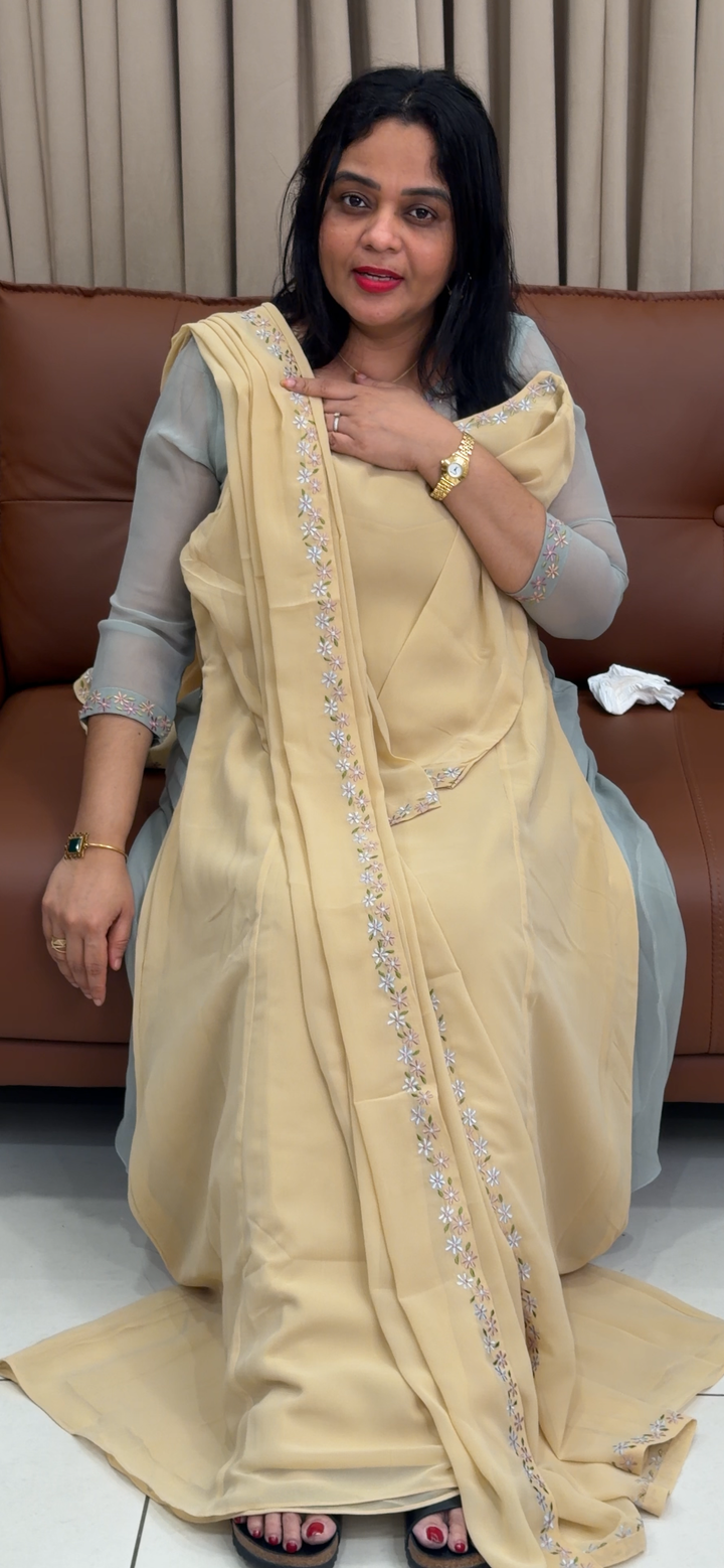 IN-HOUSE ALIEN TOP AND DUPATTA  - NUWA - 1821