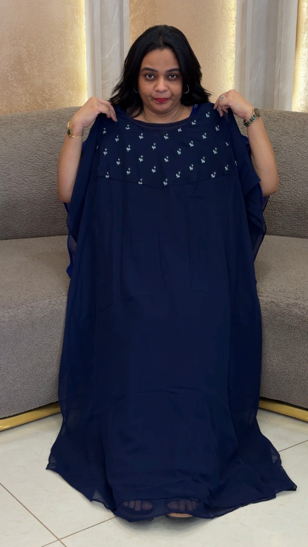 IN-HOUSE GEORGETTE KAFTAN TOPS  - NUWA-2067