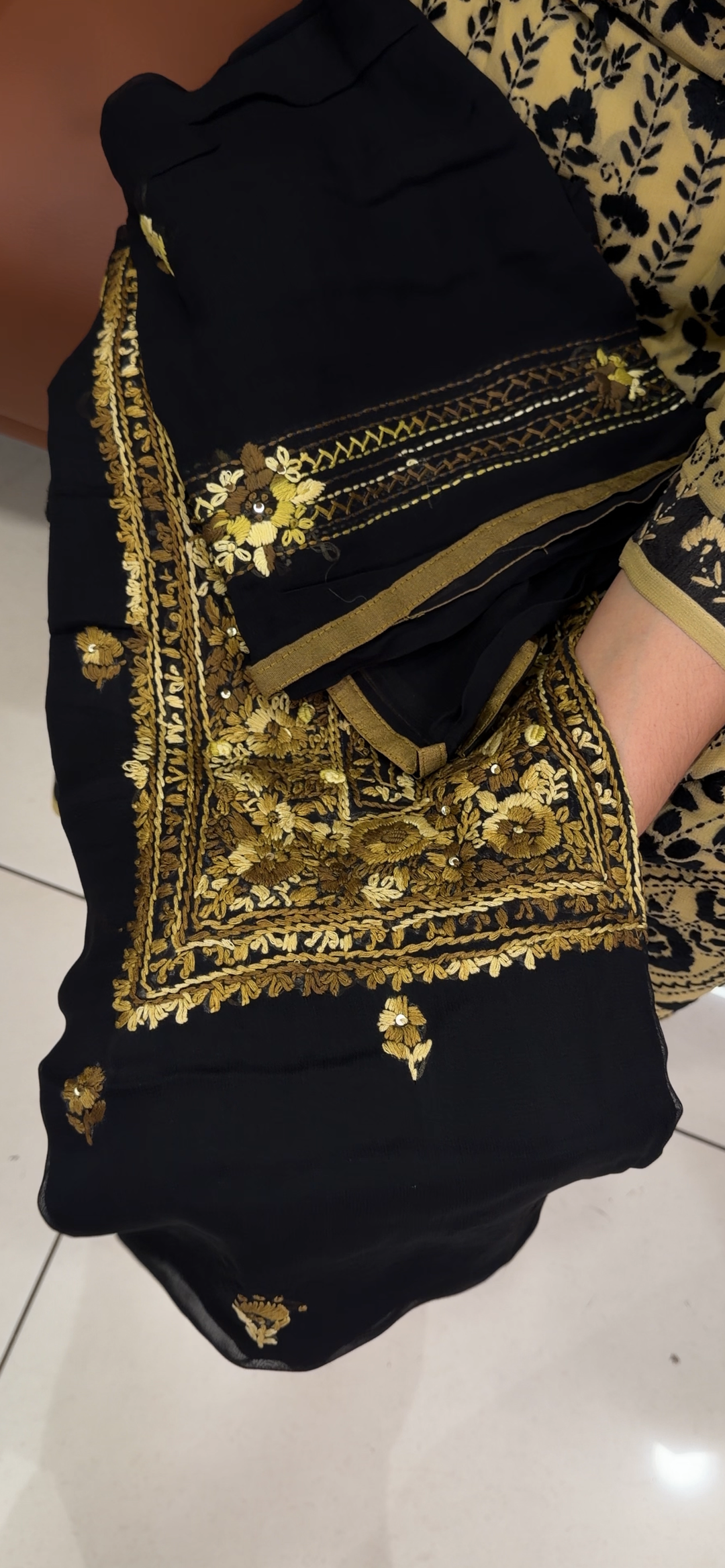 VISCOSE GEORGETTE UNSTITCHED SALWAR SUITS - NUWA - 2220