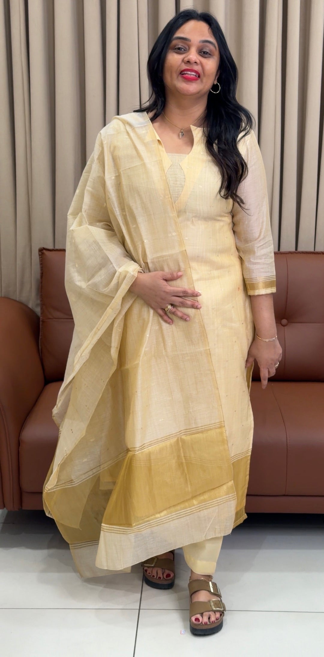 MUL CHANDERI UNSTITCHED SALWAR SUITS - NUWA-1520