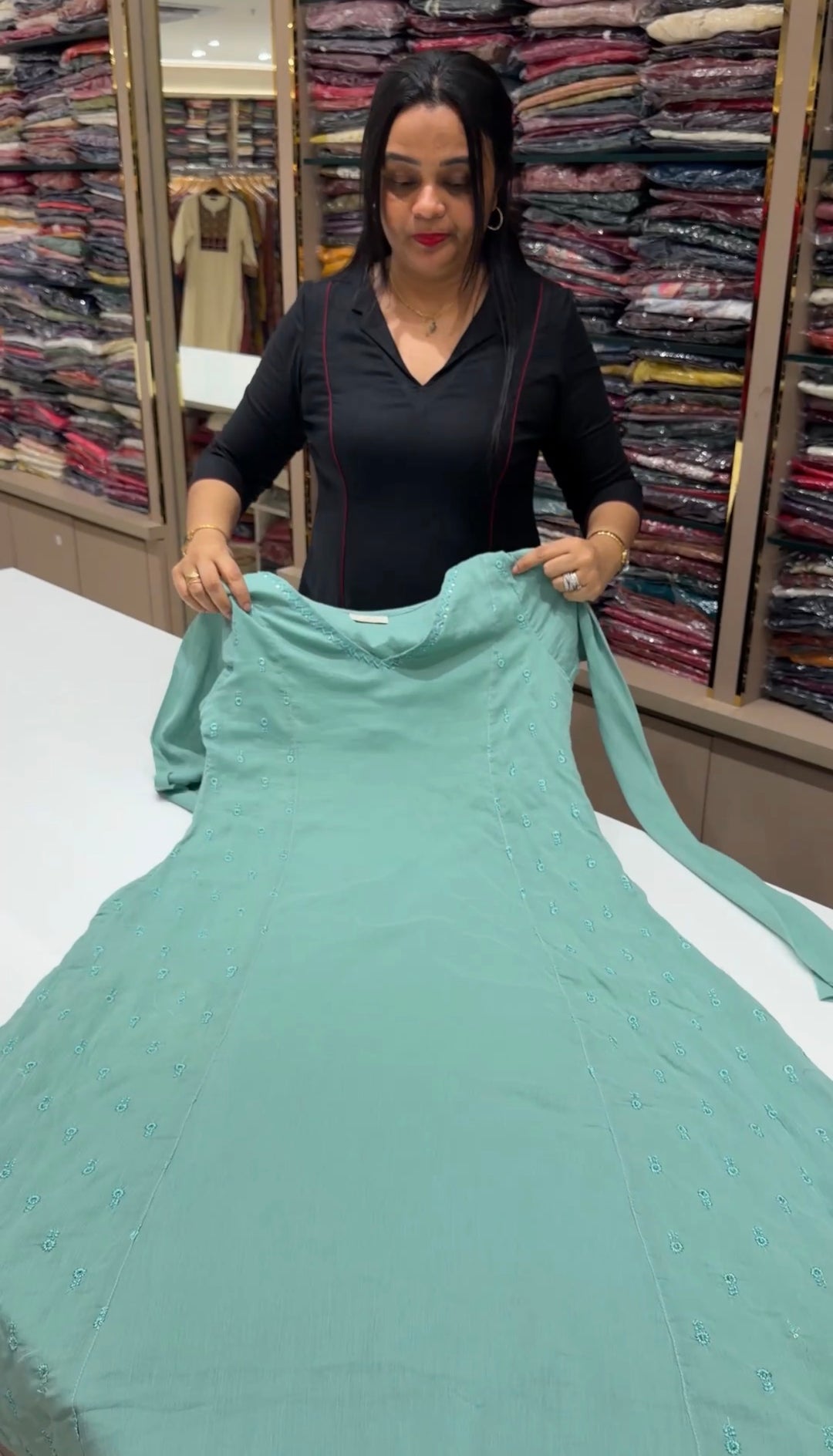 MUL CRUSHED TOP, BOTTOM AND DUPATTA - NUWA-1886