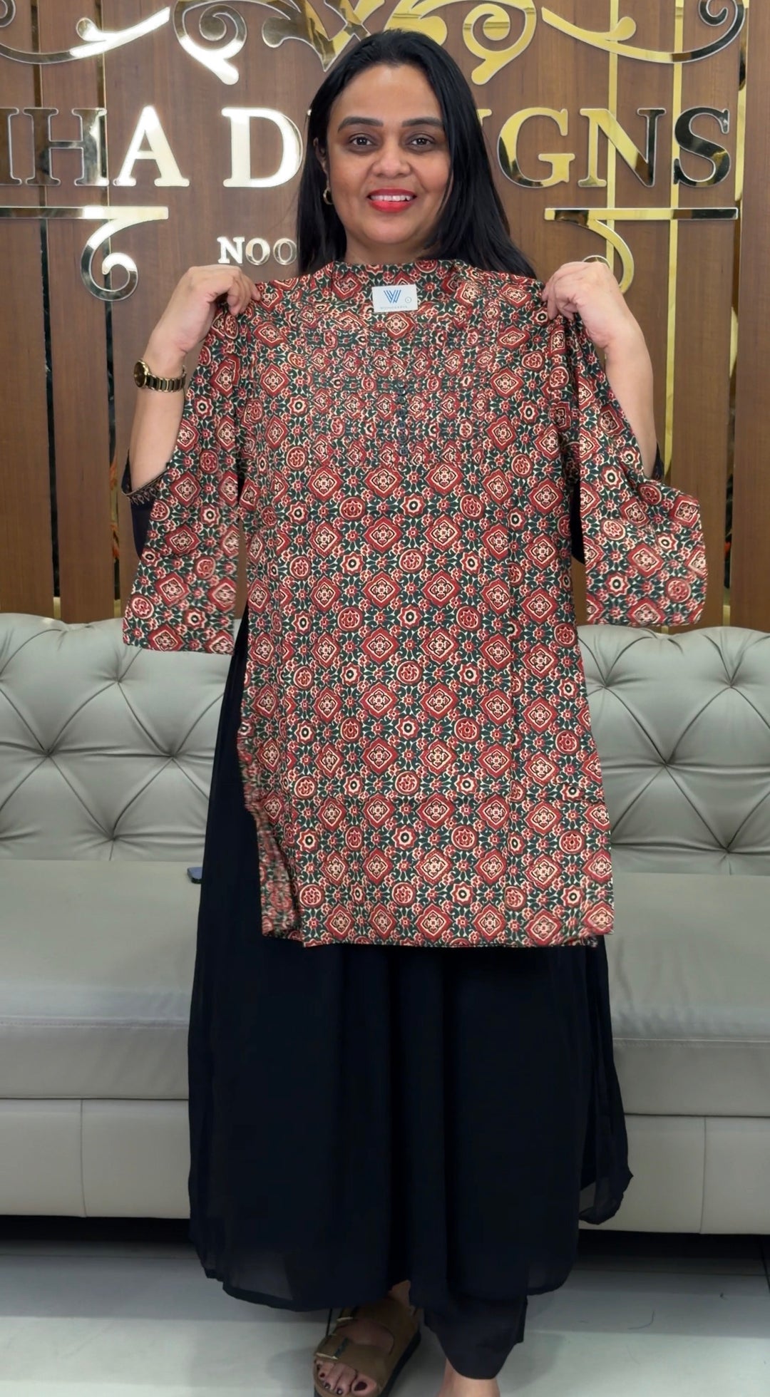 PRINTED COTTON TOPS - NUWA-1066