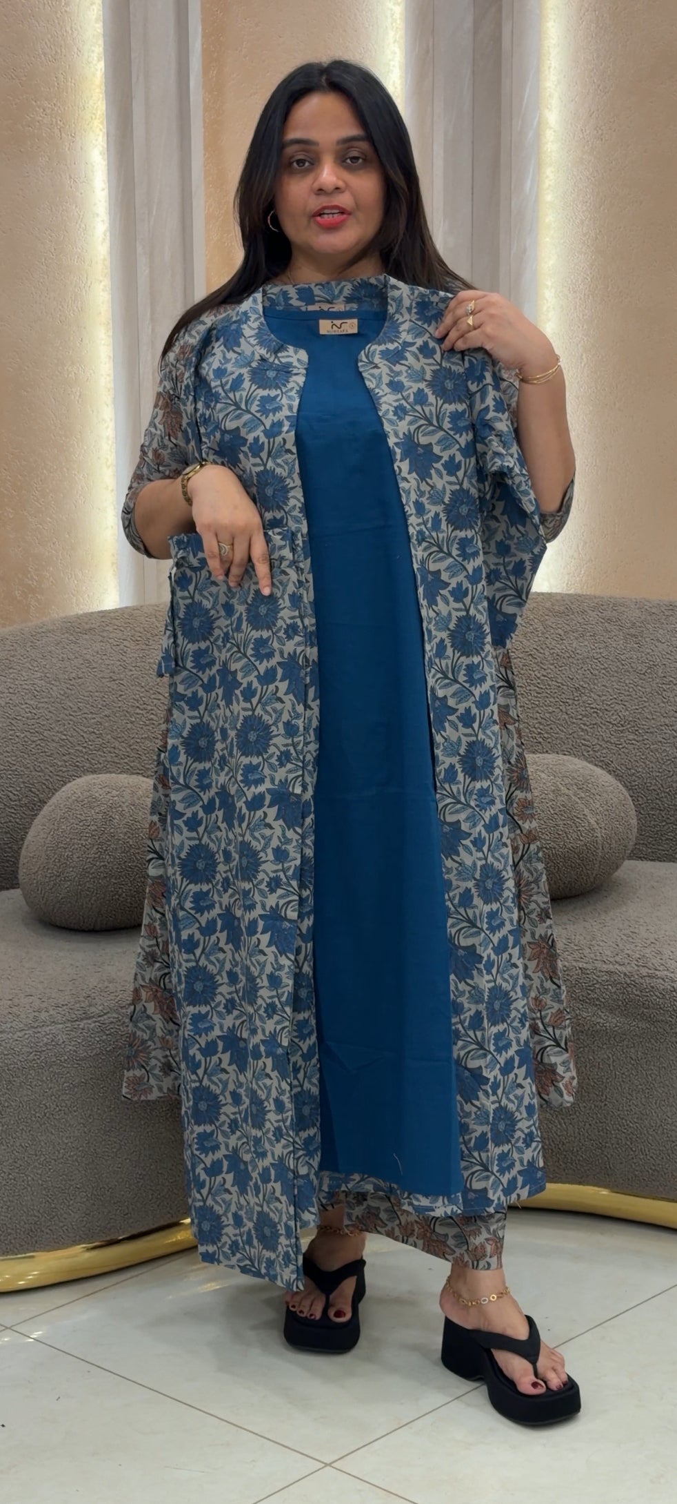 PRINTED COTTON TOP,BOTTOM AND JACKETS - NUWA-137