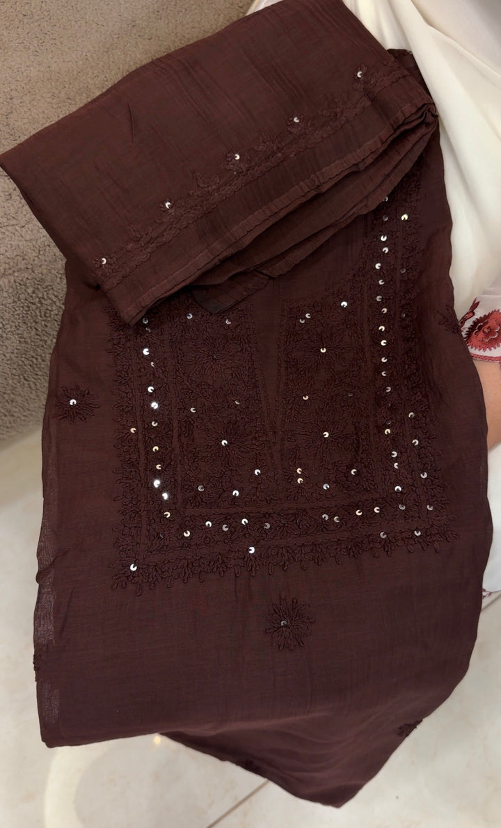 LUCKNOWI CHIKANKARI UNSTITCHED SALWAR SUITS -NUWA-1751