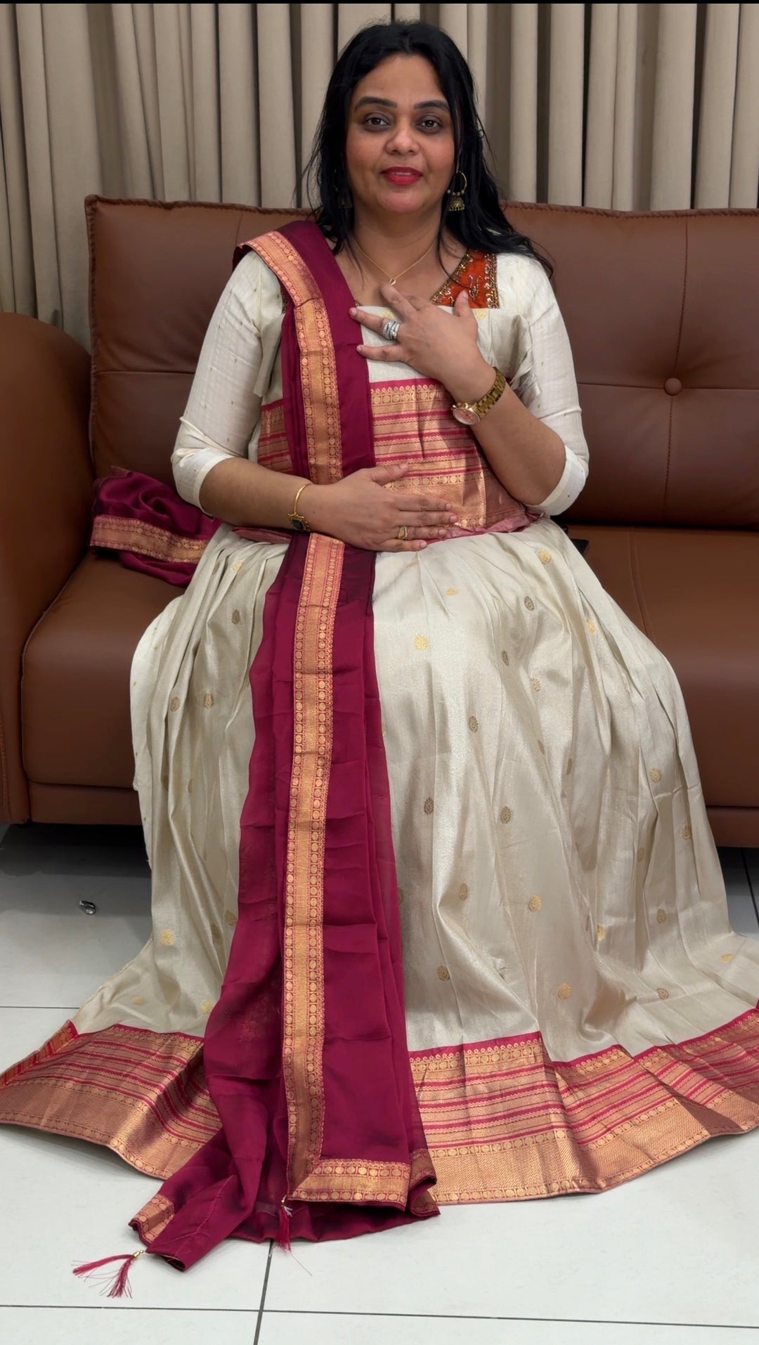 SEMI STITCHED DAVANI SETS - NUWA-1844