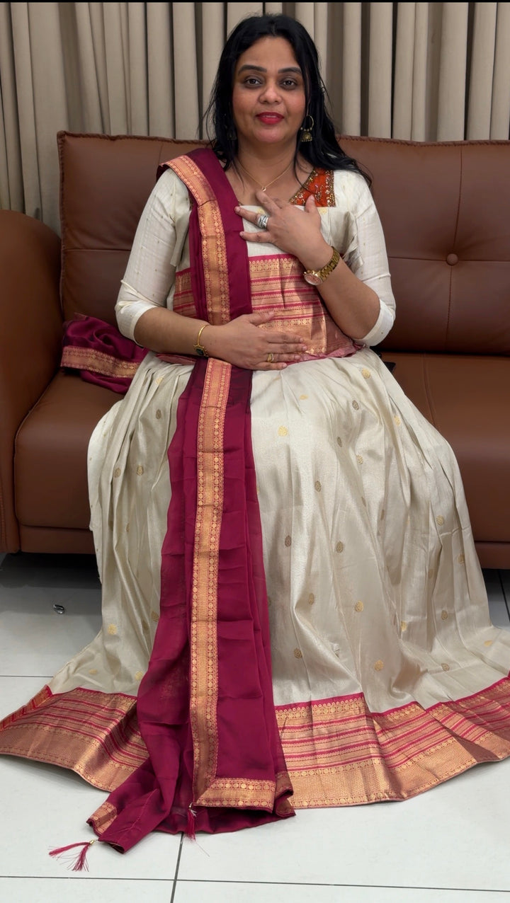 SEMI STITCHED DAVANI SETS - NUWA-1844