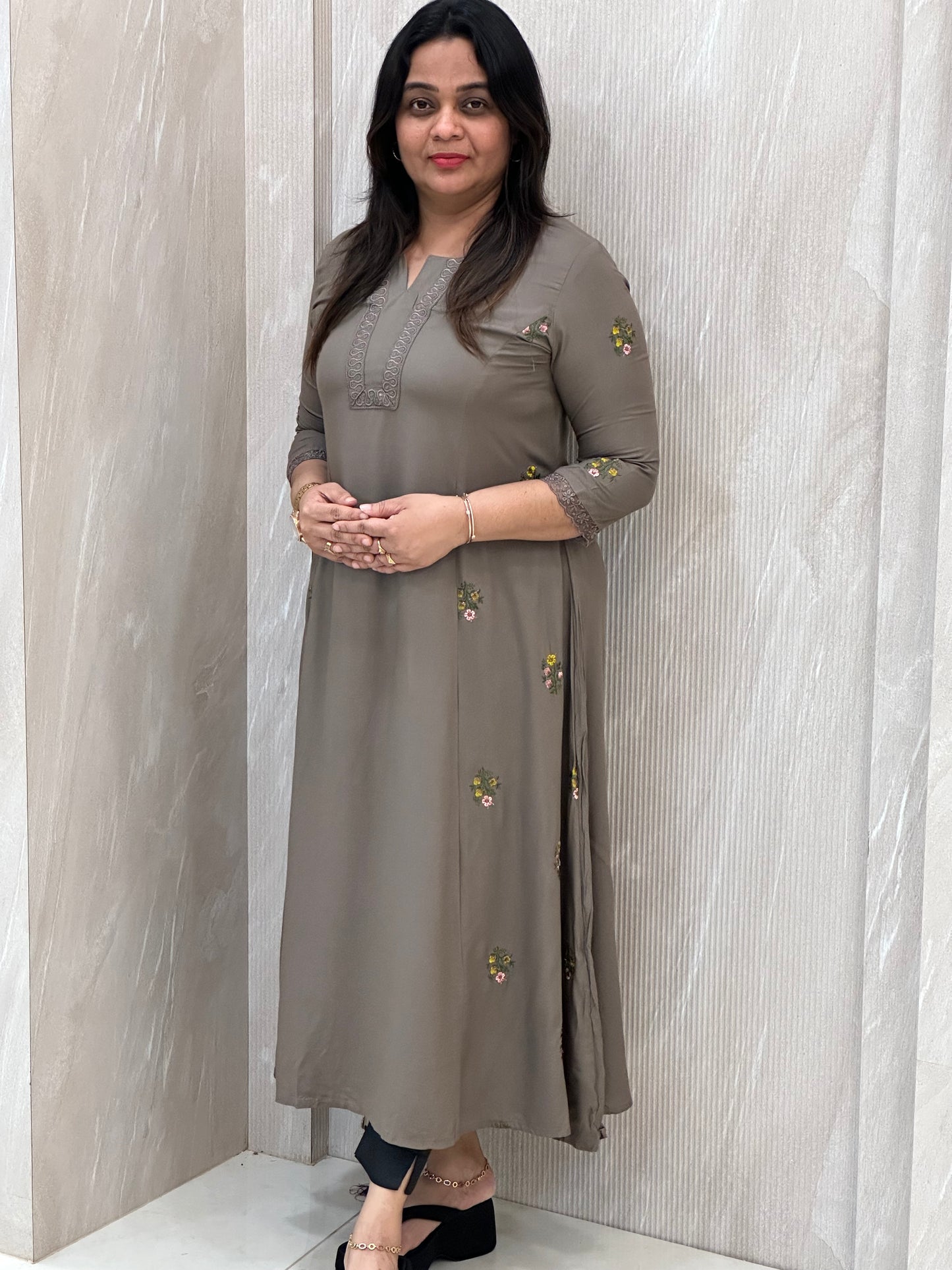 SEMI PARTY WEAR ALINE TOPS - NUWA-005