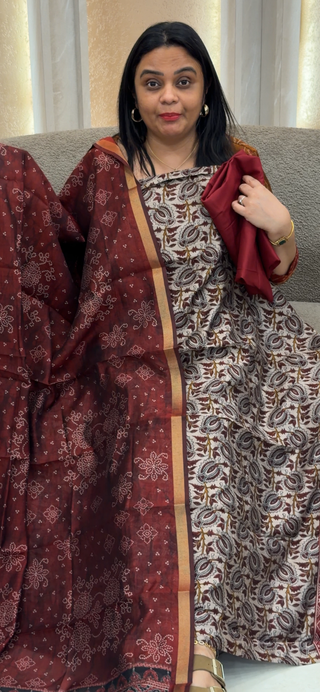 PRINTED MAHESWARI UNSTITCHED SALWAR SUITS - NUWA-1400
