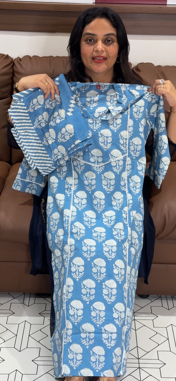 COTTON TOP, BOTTOM AND DUPATTA - NUWA - 932