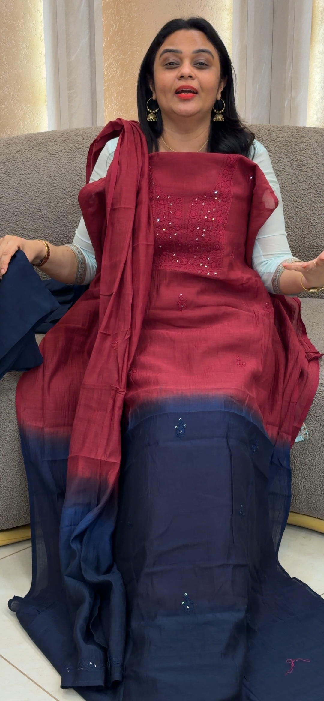 MUL CHANDERI  UNSTITCHED SALWAR SUITS - NUWA -1432