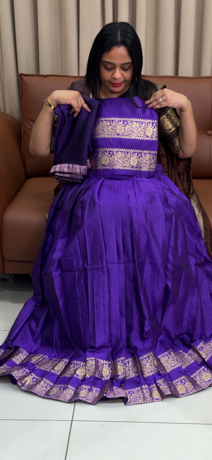 IN-HOUSE SEMI STITCHED DHAVANI SETS - NUWA - 1612