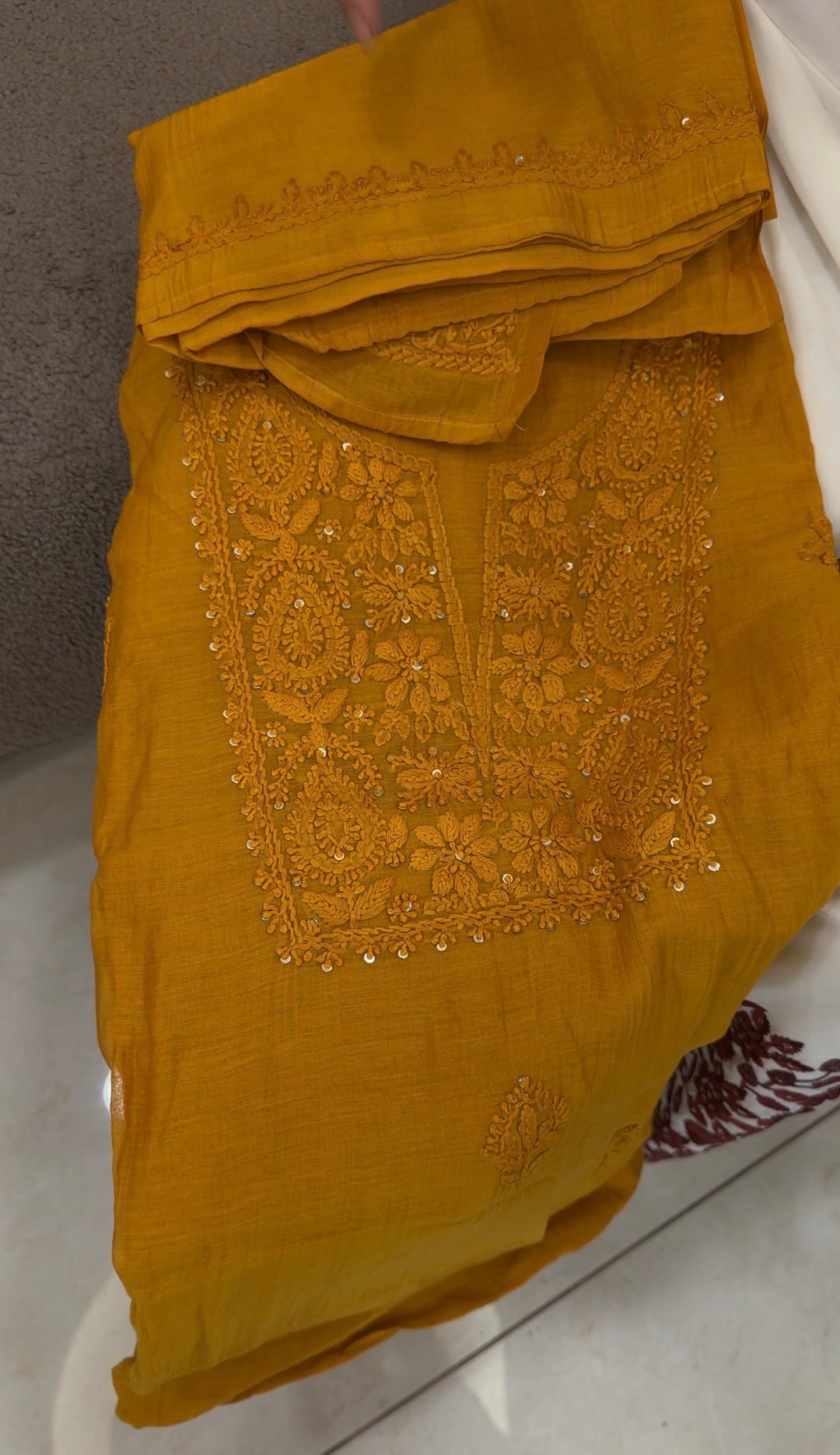 LUCKNOWI CHIKANKARI UNSTITCHED SALWAR SUITS -NUWA-1751