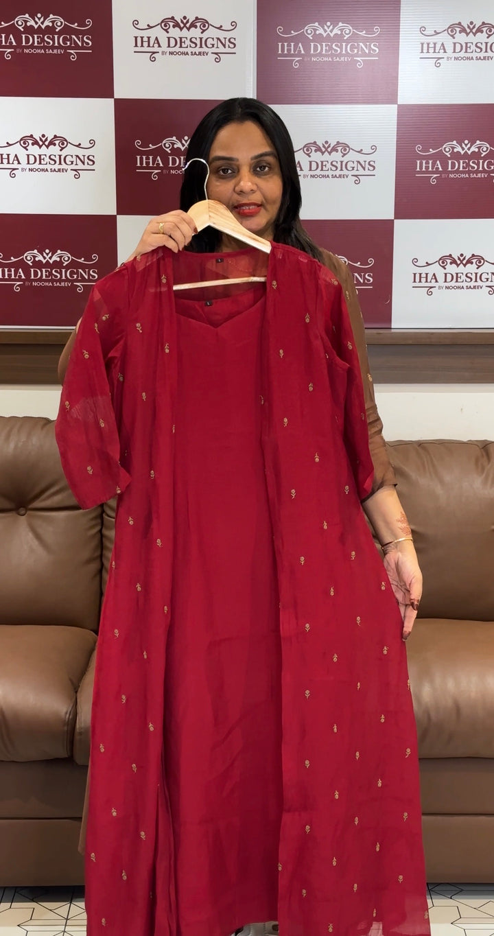 MUL CHANDERI TOP AND JACKET - NUWA-667