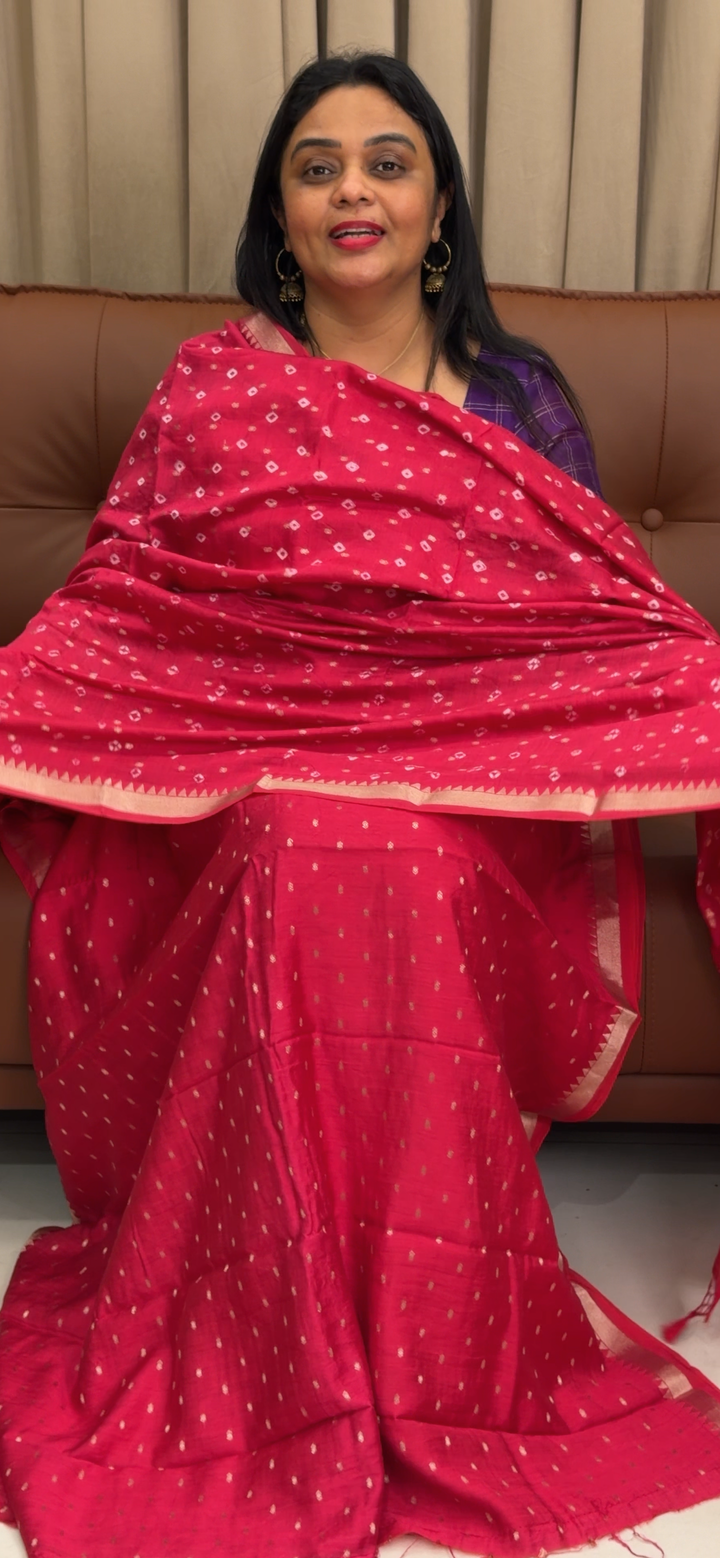 MALAI CHANDERI UNSTITCHED SALWAR SUITS - NUWA - 1561