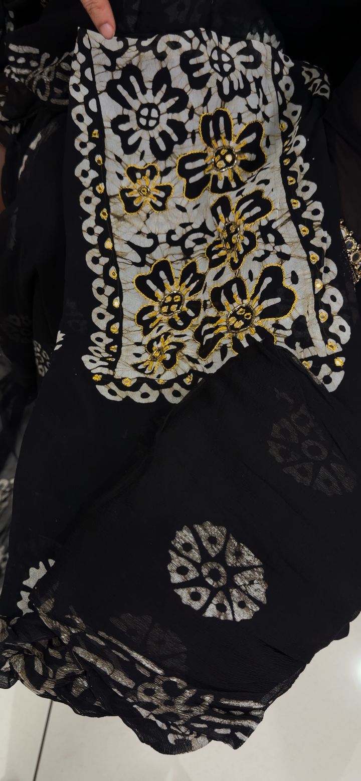 VISCOSE GEORGETTE UNSTITCHED SALWAR SUITS - NUWA - 1868