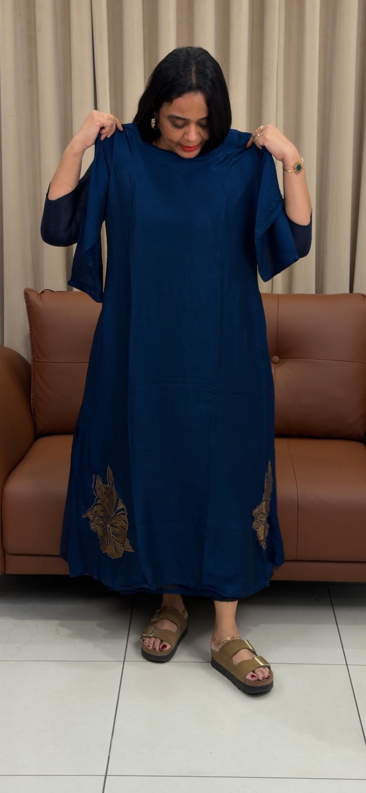SILK LONG ALINE TOPS - NUWA - 1370