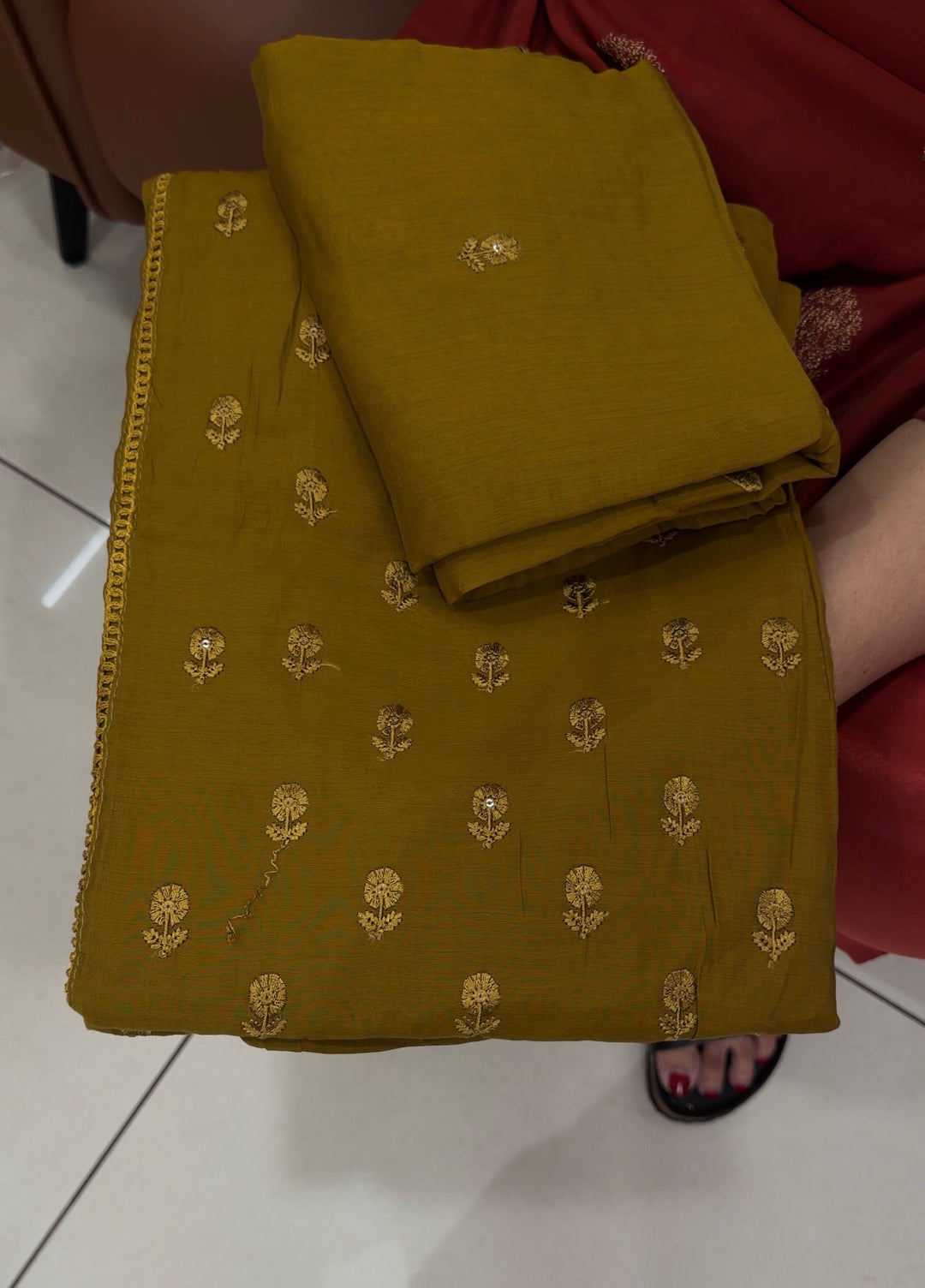 MALAI CHANDERI UNSTITCHED SALWAR SUITS - NUWA-1841